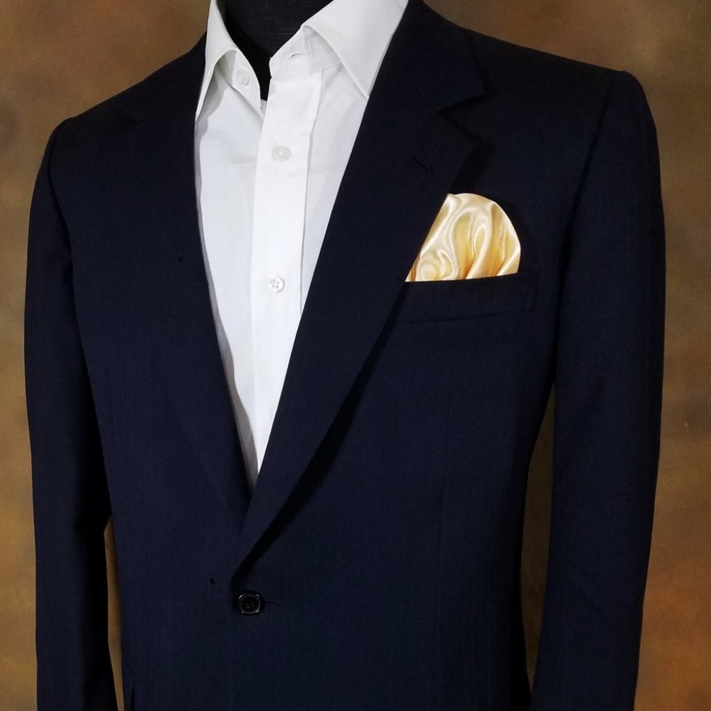 Light Gold Satin Pre-Folded Pocket Square Insert